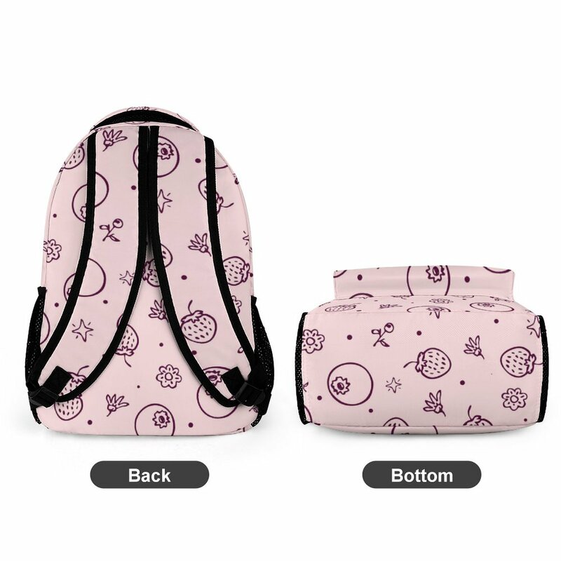 Niestandardowy wzór dziewczęcy różowy zwykłym nadrukiem piórnik szkolny plecak o dużej pojemności piórnik torba podróżna