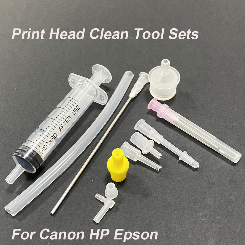 مجموعة أدوات تنظيف وصيانة رأس الطباعة مجموعات أدوات صبغ حبر الطباعة أطقم أدوات نظيفة لكانون HP Epson