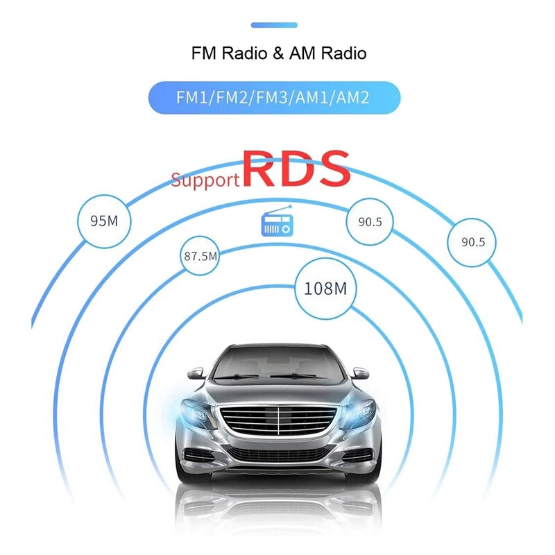 Autoradio Stéréo Rétractable HD, RDS FM AM, USB/AUX/TF, 7 Pouces, Bluetooth, Audio, Lecteur Vidéo, Simple Din