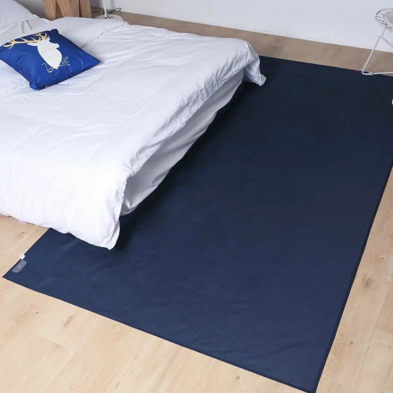 Alas lantai pelindung EMF konduktif, lembaran pembumian untuk tempat tidur, memperbaiki tidur untuk mengurangi stres