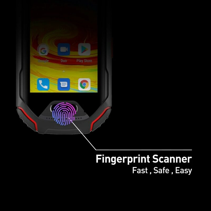 Unihertz-Atom 견고한 스마트폰, 4GB + 64GB, 안드로이드 9, 옥타 코어, 잠금 해제 휴대폰, 2.45 인치 미니 포켓 핸드폰, 2000mAh, NFC