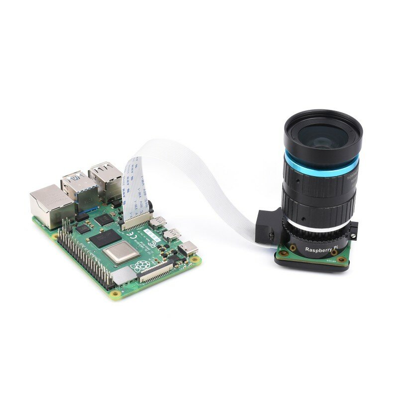 Waveshare Pi Original Global Shutter Camera Module, Supports C/CS mount lenses, 1.6MP, High-speed Motion photography