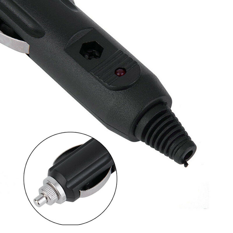 Connector Car Cigar Lighter Plugs Supplies Tools 12V ABS Accessory Black Heat Resistant Replacement Socket Sale