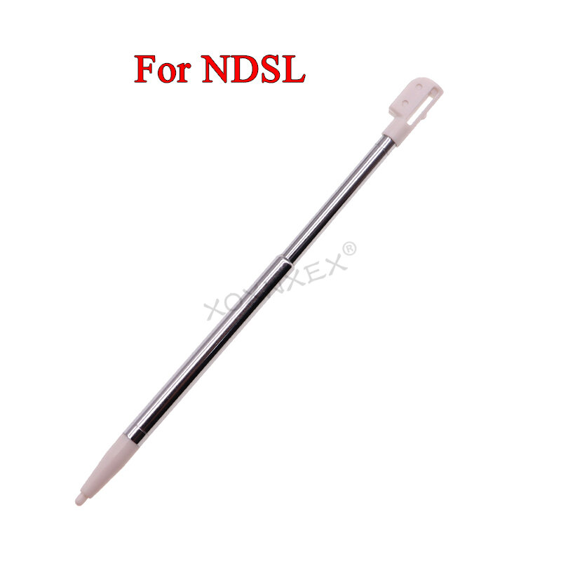 1 pçs metal ajustável caneta stylus para 2ds 3ds xl ll novo 2ds 3ds ll xl para nds ds lite ndsl ndsi wii caneta de toque plástico