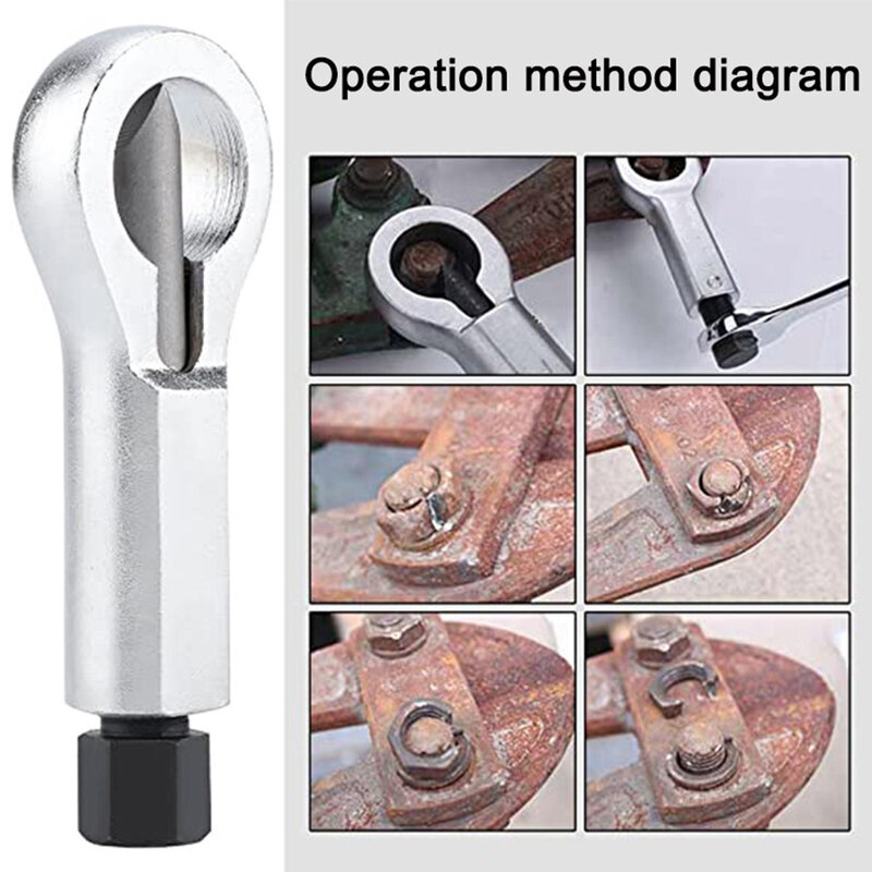 80/102/130/150mm Nut Splitting Wrench Screw Rust Resistant Damaged Remover Rusty Nut Splitter Spanner Cutter Tools Steel Wrench