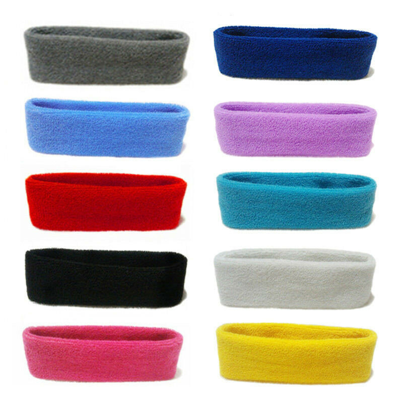 Yoga Fitness Headband para homens e mulheres, Stretchy Sweatband, Faixa de cabelo, Elastic Towel Headwear, Absorver Sweat Head Band