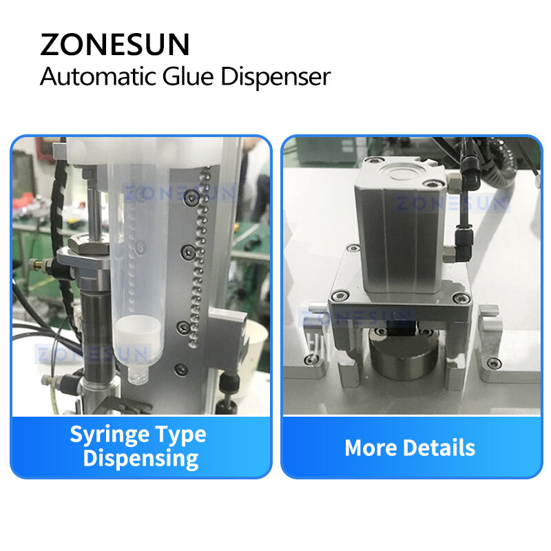 ZONESUN Dispenser lem jarum suntik, mesin Dispenser Dispenser perekat minyak, ZS-GD302
