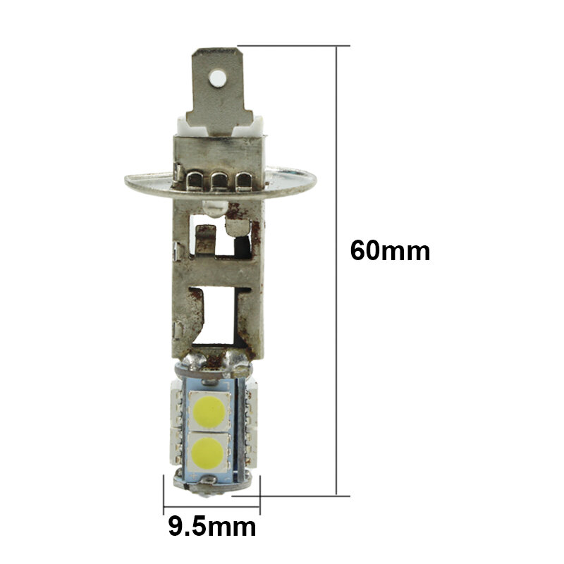 Bombilla-H1 Luz de nevoeiro LED para carro e caminhão, lâmpada do farol da motocicleta, Super 2W, DRL Running Beam Lamp, 12 24 Volt