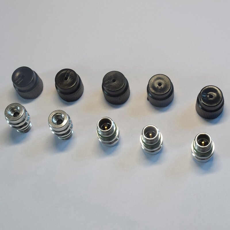 (10 штук) M12X1.5 Штекерный Высокий Боковой A/C клапан заряда включает колпачки для MT0105,800-955, 59946,GM 52458184, 15-5438