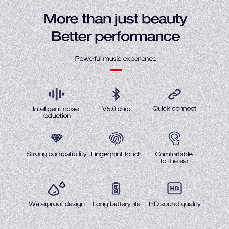 Xiaomi redmi ชุดหูฟังบลูทูธไร้สายหูฟังสเตอริโอหูฟังไฮไฟกันน้ำกีฬาพร้อมไมโครโฟนสำหรับสมาร์ทโฟน