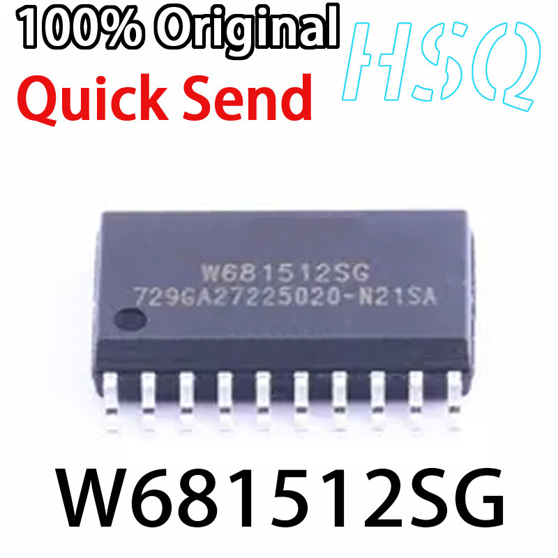 Original Áudio Interface Codec Chip, W681512SG, W681512, SOP20, 1Pc