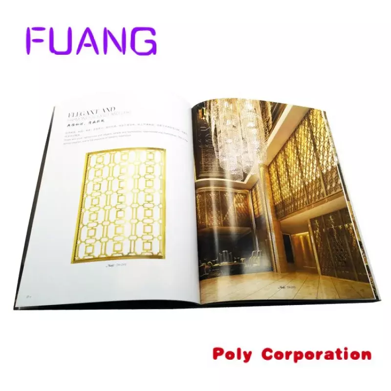 Custom  Reinforced Hot Gold Stamp Cardboard Household Decoration Specification Instruction Book