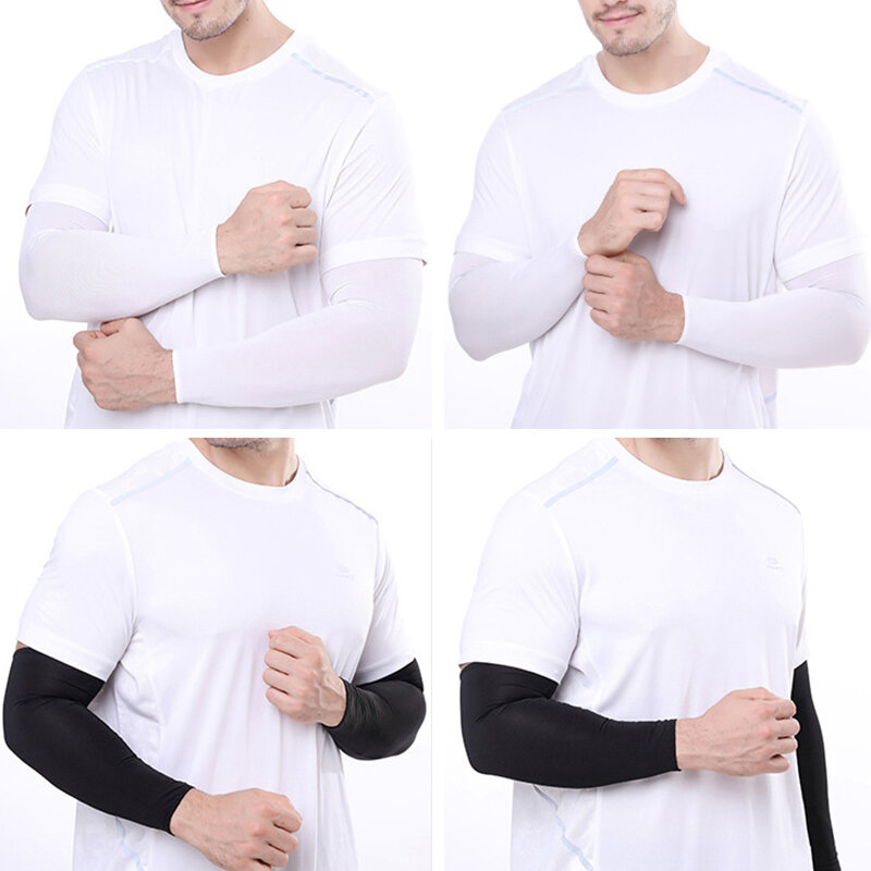 Summer Sports Sunscreen Ice Silk Sleeves Sports Sleeve Sun UV Protection Arm Sleeves Running Fishing Cooling Hand Cover