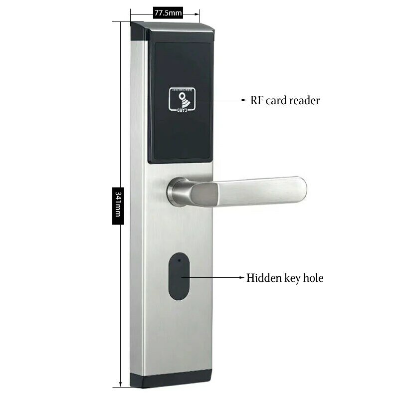 Sistema de fechadura da porta do hotel do sistema do fechamento do cartão da chave do quarto do hotel rfid software livre