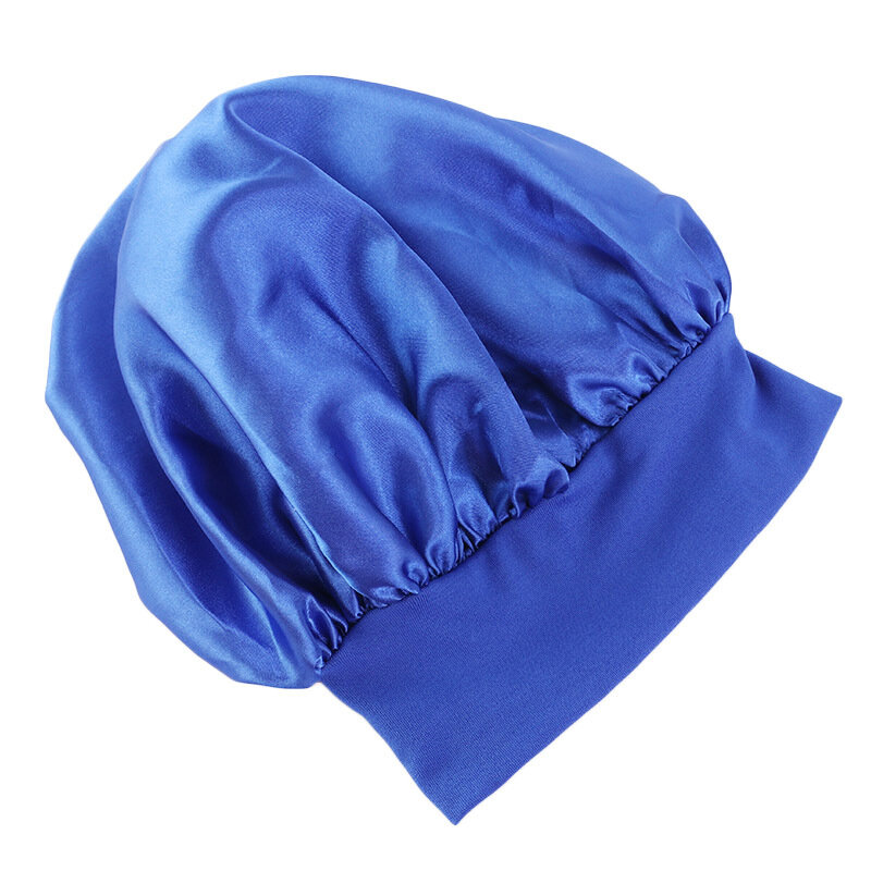 Женские головные уборы для ночного сна, шелковая шапочка, атласная двухслойная Регулируемая головная уборка, шапка для завивки, весенние аксессуары для укладки волос