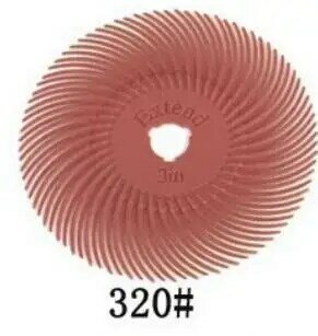 6 шт. 3-дюймовый набор дисков с радиальной щетиной, абразивная щетка, колесо для полировки деталей, аксессуары для роторного инструмента