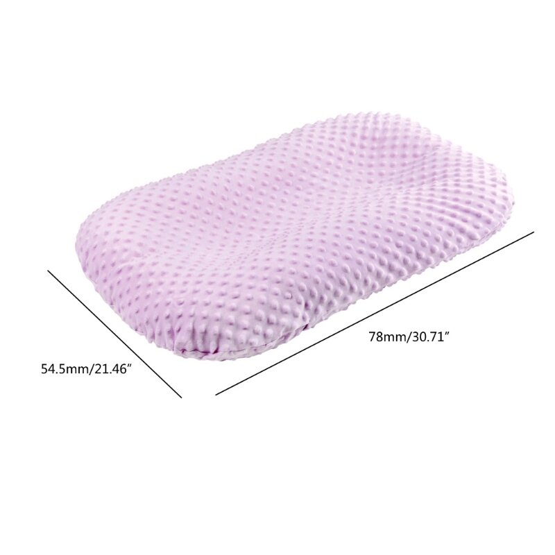 Capa de almofada ultramacia removível para recém-nascidos capa de almofada para dormir