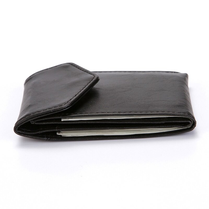 Ultracienki męski skórzany portfel z trwałej skóry PU przenośny torebka na monety uniwersalny uchwyt na karty mężczyzn