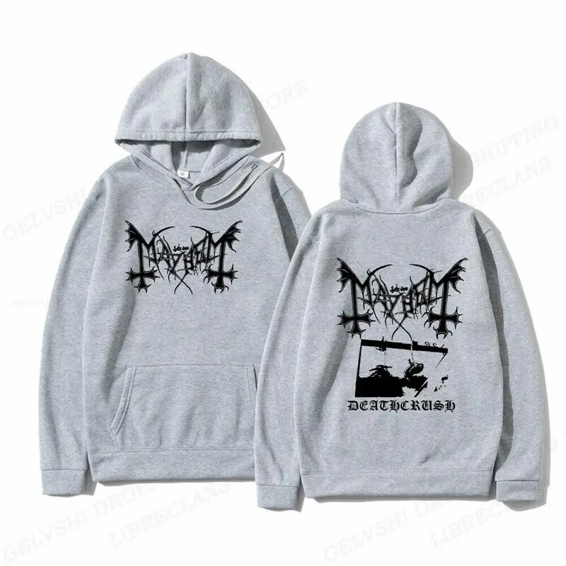 Mayhem Deathcrush Hoodie Men Fashion Hoodies Graphics Long Sleeve Pullover Album Hoodie Women Sweats Oversized Clothes Rapper