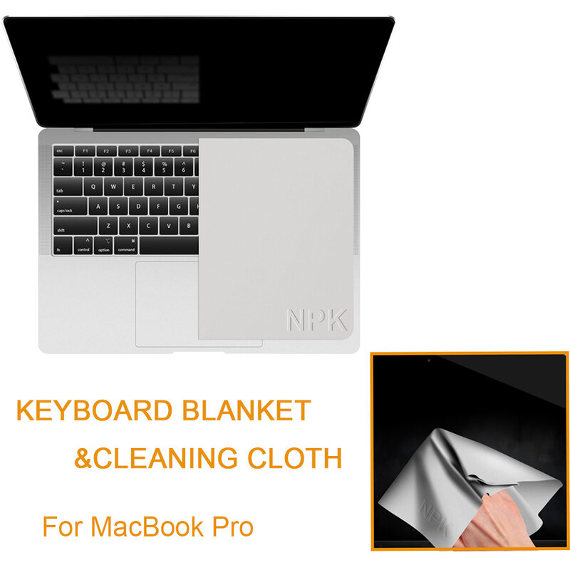 Película protectora de microfibra a prueba de polvo, cubierta de Manta para teclado de portátil, paño de limpieza de pantalla para MacBook Pro de 13/15/16 pulgadas