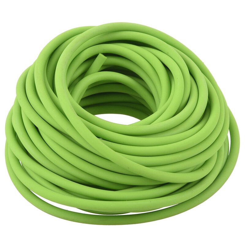 2x faixa de resistência de borracha do exercício da tubulação catapulta dub estilingue elástico, verde 10m