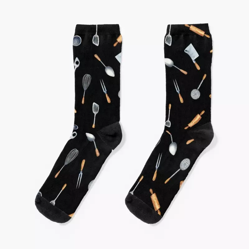 Kitchen Utensils pattern Socks custom sports halloween Men's Socks Luxury Women's