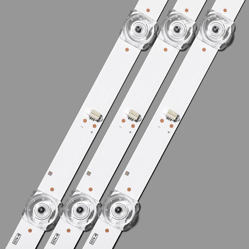 Nouveau 3 pièces/ensemble LED bande de rétroéclairage 8 lampe CC02430D738V04 43E20 3X8 8S1P 1410 0D20 pour 43LST5970 F43E8000Q PT430CT02-1 ELED46-88