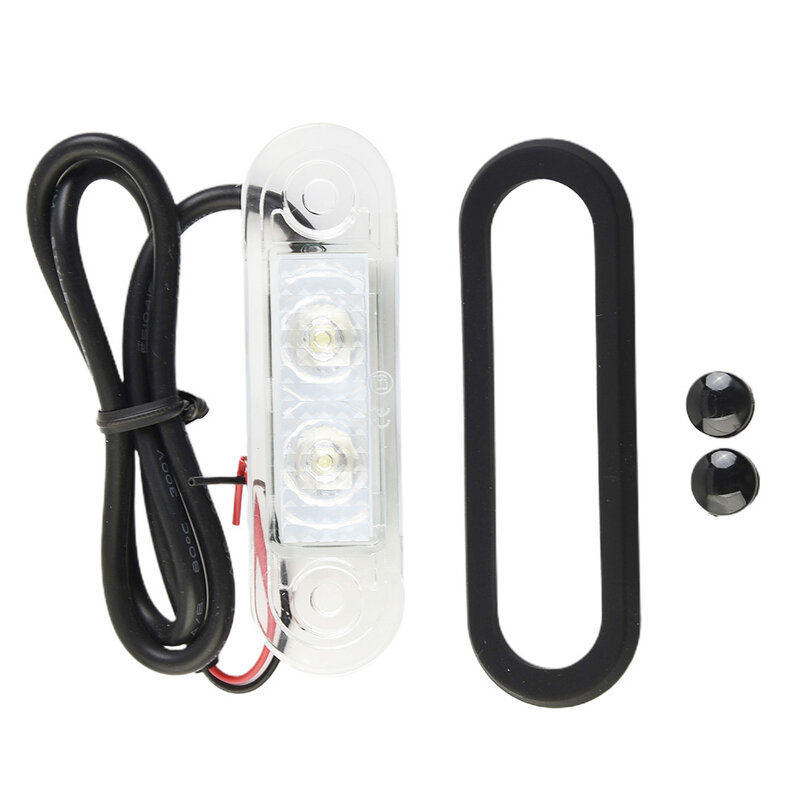 Branco estilo LED Flash Light, Bar sinal lâmpada, 12V 24V freio cauda luz, 0 10 101 01 12V 24V