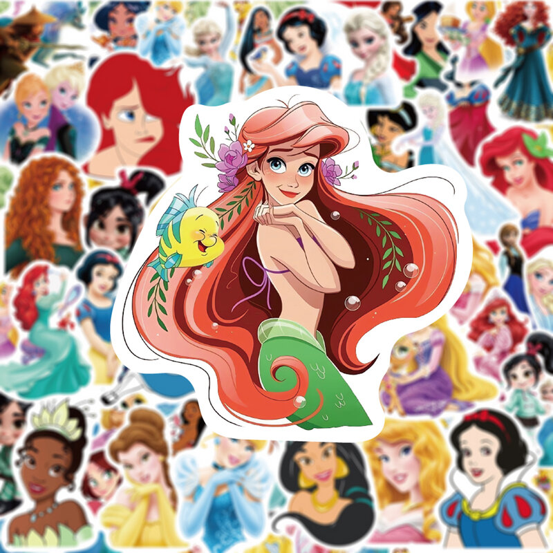 10/30/50 Stuks Disney Schattige Prinses Anime Stickers Kawaii Sneeuw Wit Bevroren Cartoon Stickers Voor Kinderen Graffiti Notebook Telefoon