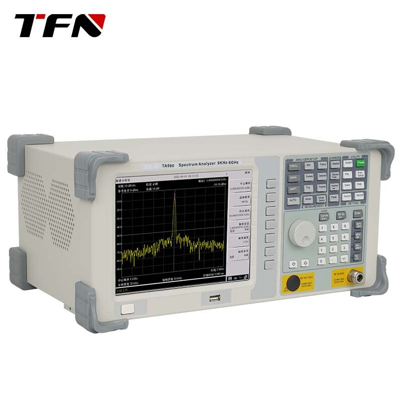 TFN TA980 Analisador De Espectro De Alta Precisão De Alto Desempenho De Banda Larga Desktop Analisador De Espectro (5KHz-8GHz)