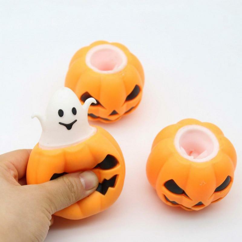 Squishy Pumpkin Ghost Toy for Kids, Stress Relief, Vent Ball, Squishy Squeeze Toy, Decompressões, Halloween Party Decor Prop