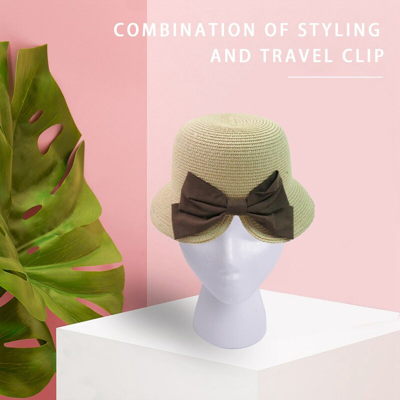 Espuma feminina manequim peruca stand e titular para estilo, peruca cabeça, modelo e exibição de cabelo, chapéus