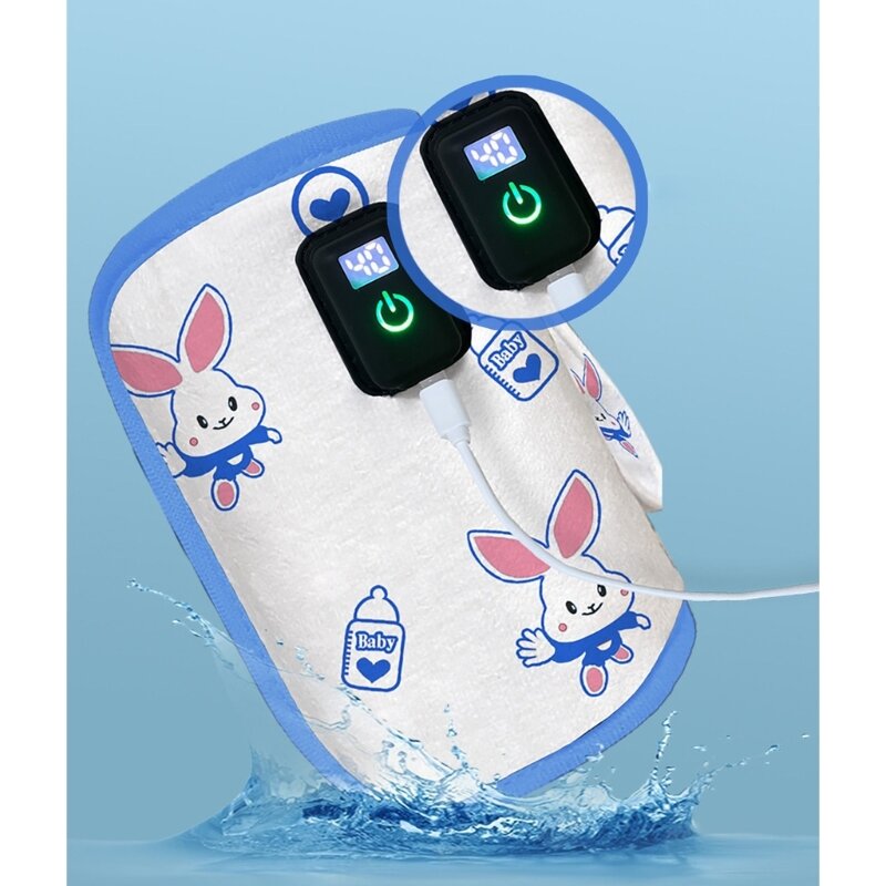 Torby podgrzewające mleko na USB Podróżny podgrzewacz wody Wyświetlacz cyfrowy Podgrzewacz do butelek dla niemowląt X90C