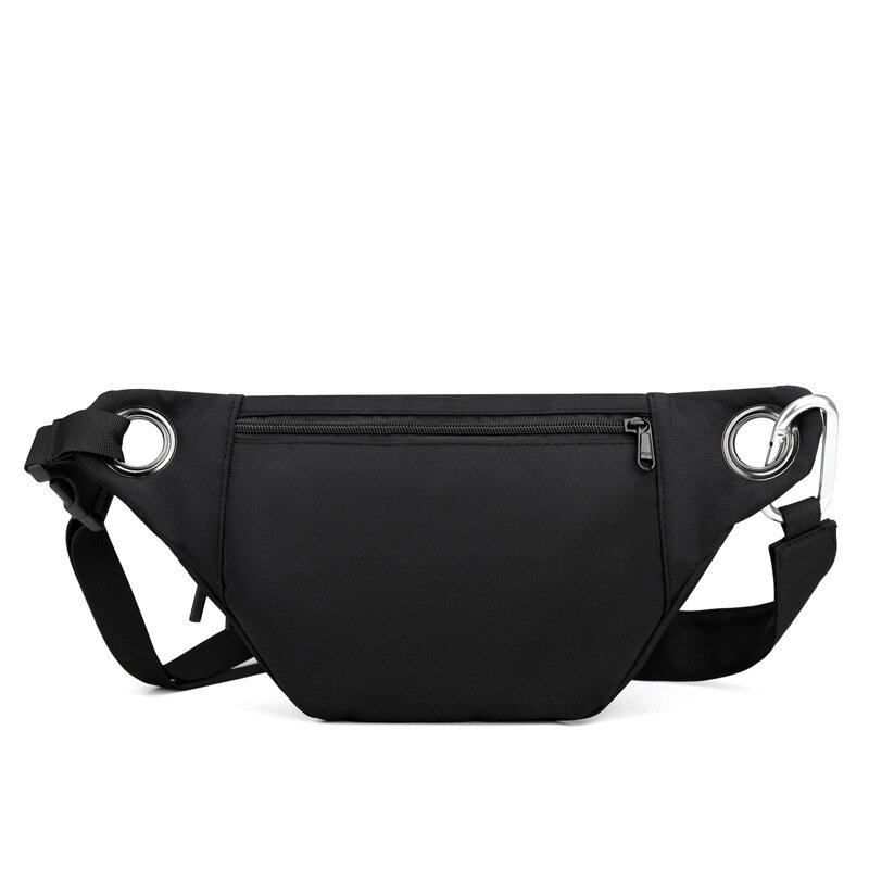 Мужская нагрудная сумка, трендовая простая сумка-мессенджер, модная уличная спортивная поясная сумочка на одно плечо