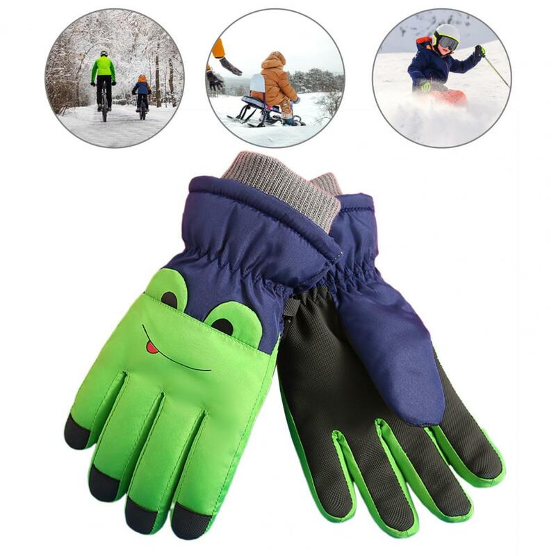 Gloves 1 Pair Excellent Waterproof Touch Screen  Adjustable Wrist Band Winter Gloves for Outdoor