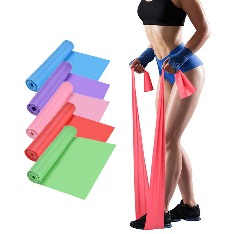 Fasce di resistenza per lo Sport di Yoga Pilates Training Fitness Exercise Home Gym fascia elastica accessori per lo Yoga in lattice di gomma naturale