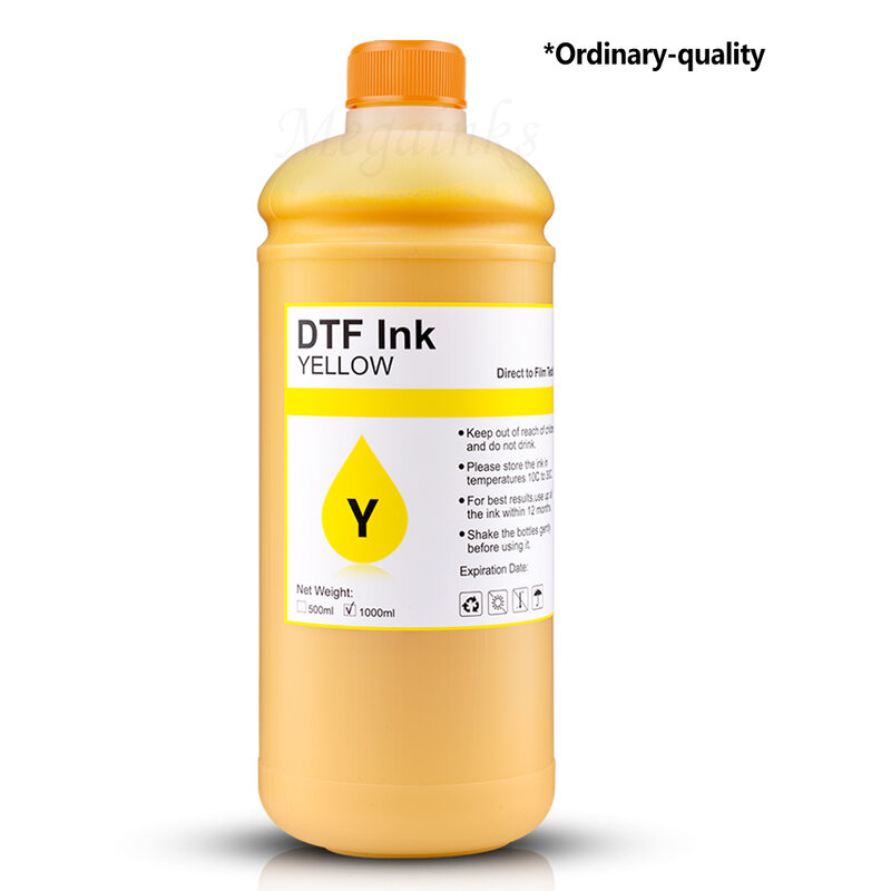 DTF Ink Direct Transfer Film, transferência de calor para Epson I3200, P800, L1800, 1390, L800, L805, 1430, 3880, PET Film, qualidade comum, 1000ml