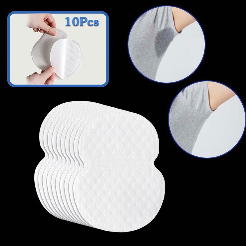 Unisex almofadas anti-suor, desodorizantes axilas descartáveis, absorventes de suor, 10pcs
