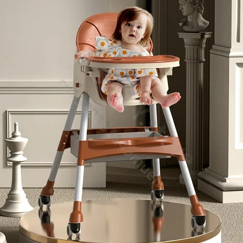 Cadeira de jantar dobrável infantil, Assento para comer bebê, Elevador multifuncional, Home Learning a sentar-se Cadeira de mesa de jantar