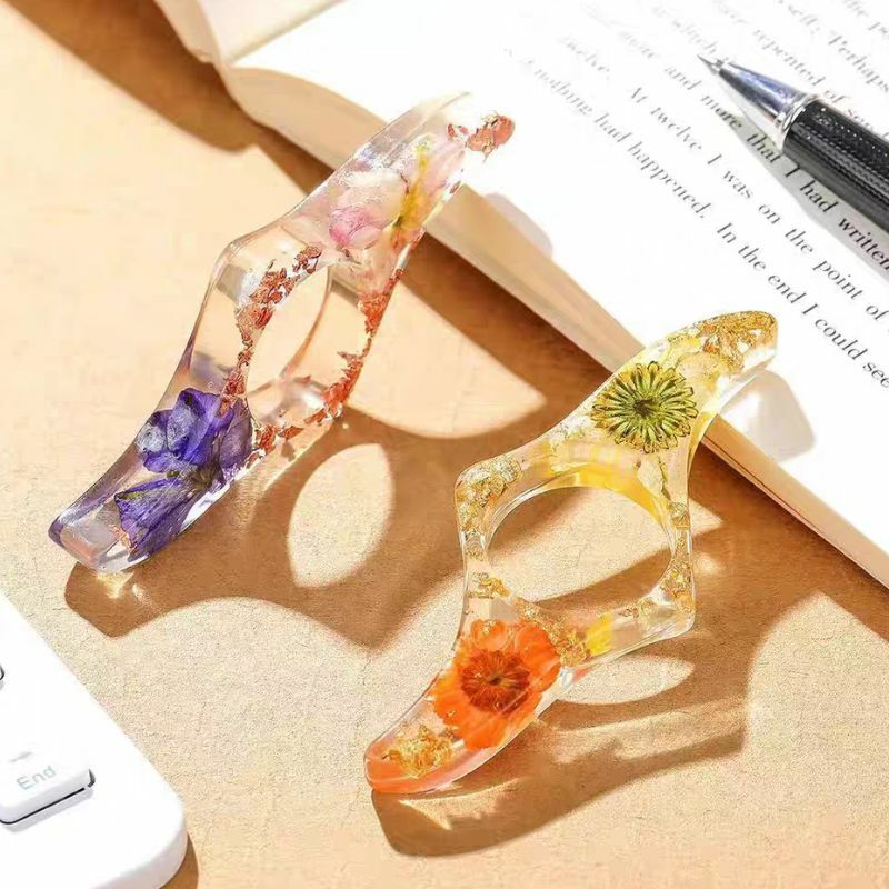 1PC Dried Flower Thumb Book Support Book Page Presses Holder Stands Bookmarks Office Supplies Book Thumb Holder School Office