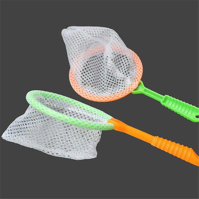 22Cm Plastic Visnet Speelgoed Handvat Mini Vlinder Mesh Netten Kids Outdoor Speelgoed