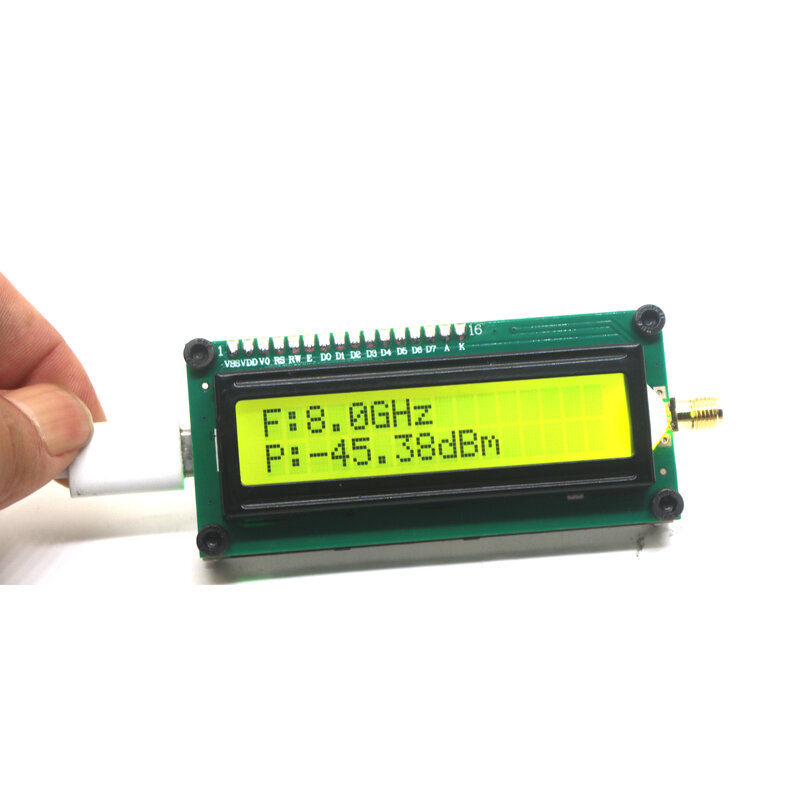 100Mhz-8Ghz AD8319 RF Power Meter 100Mhz-2.7G 24Bit ADC USB Type-C FOR Ham Radio Amplifier 868M 900M 915M 1.5G 5.8G Detector