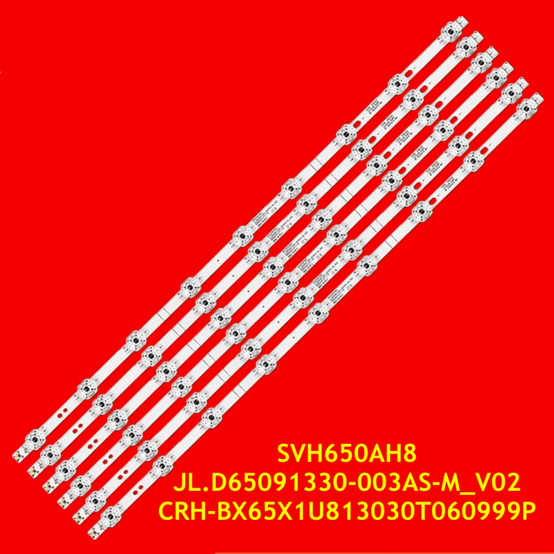 Strip LED untuk CRH-BX65X1U813030T060999P-REV1.2 65A52E HZ65E3D-PRO 6565ae7200f 65R61G 65H78G M SVH650AH8