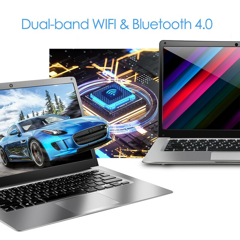 Intel-Notebook Quad Core Intel J3455, ordenador portátil de 14,1 pulgadas, 6GB de RAM, 128GB, SSD de 256GB, Windows 10, Wifi, Bluetooth 4,0, Wifi