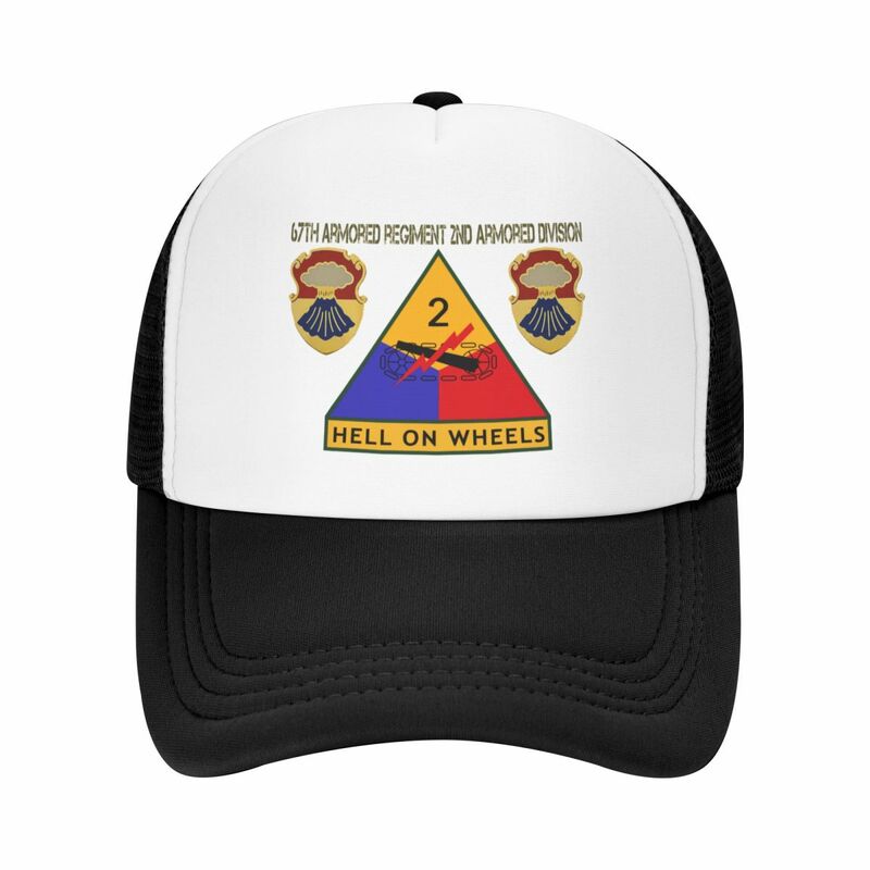 Gorra de béisbol para hombre y mujer, sombrero de sol de la segunda división armada del regimiento 67th blindado, novedad