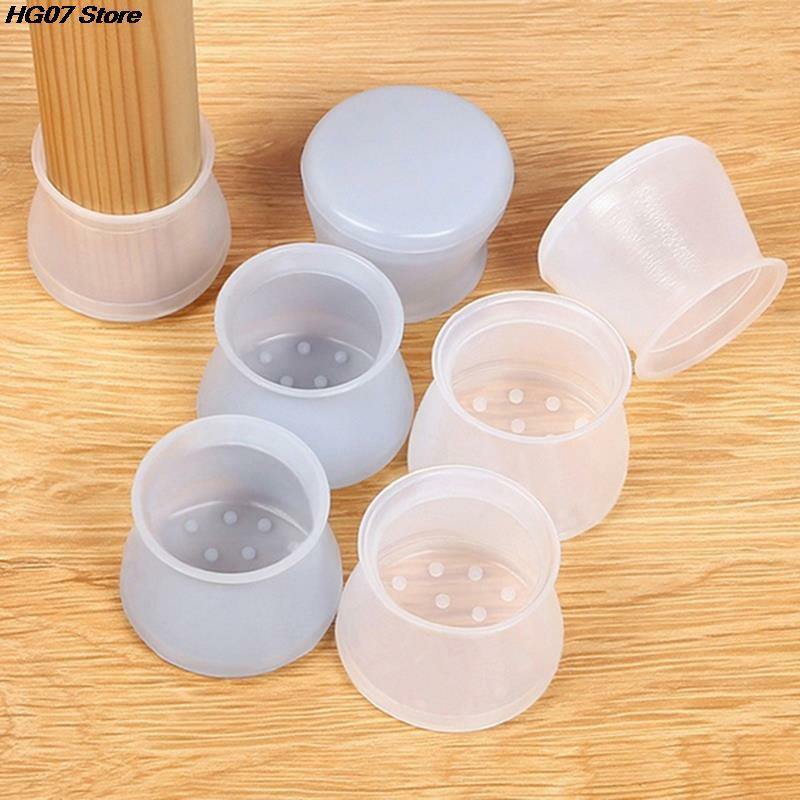 20pcs PVC Furniture Leg Protection Cover Table Feet Pad Floor Protector For Chair Leg Floor Protection Anti-slip Table Legs