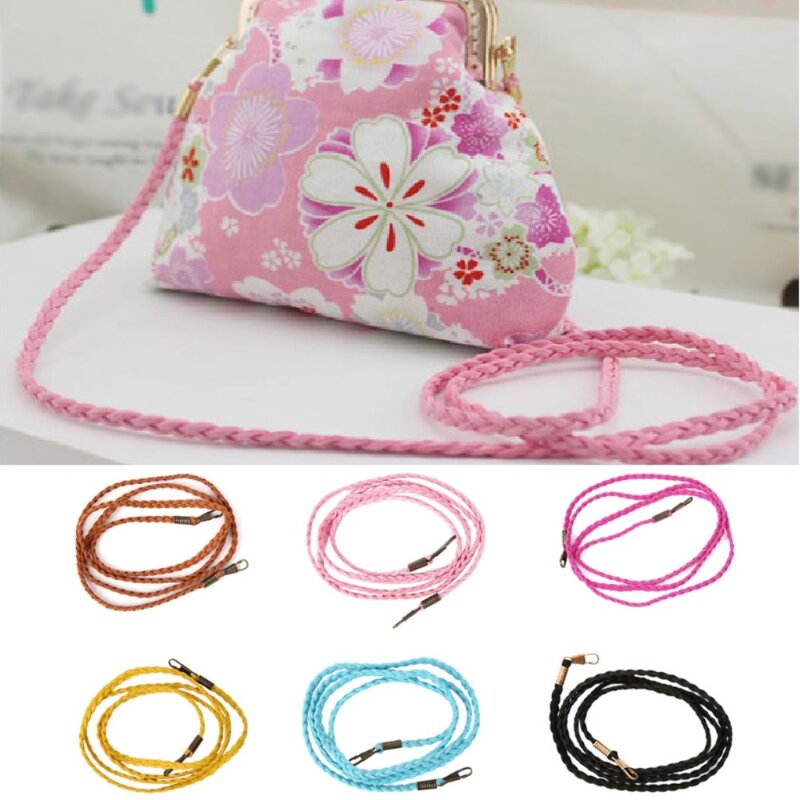 Multicolor Thin Bag Strap Bags Accessories 120cm All-match Purse Handle Belt Shoulder Bag Strap Metal Frame Purse