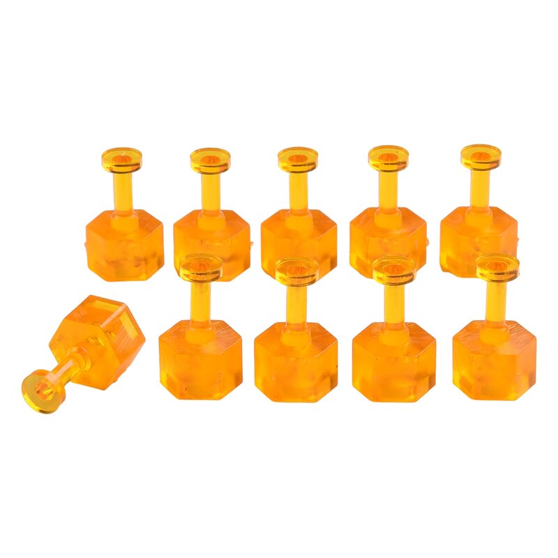 10x S M L Three Size Glue Tabs Dent Removal Tools PDR Orange Tabs Auto Paintless Dent Repair Maintenance Tools
