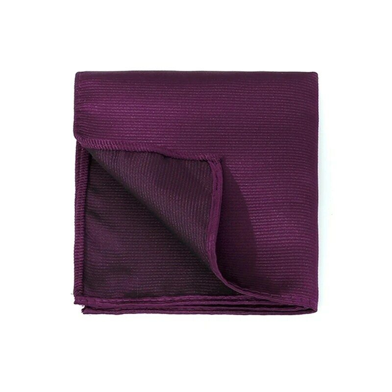 100% Jacquard Woven  Handkerchief Pocket Square For Men Women High- quality Solid Color Fit Daily Wear Bussiness Kerchief