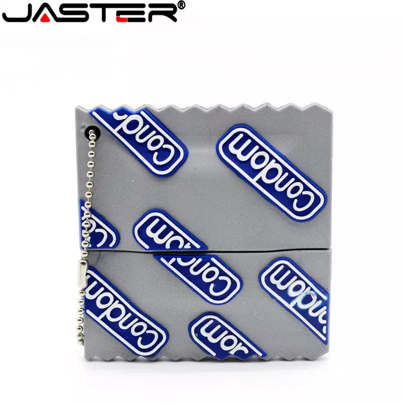 JASTER-memoria USB 2,0 con forma de condón, pendrive de 4GB, 16GB, 32GB, 16GB y 8GB, ideal para regalo de negocios, novedad